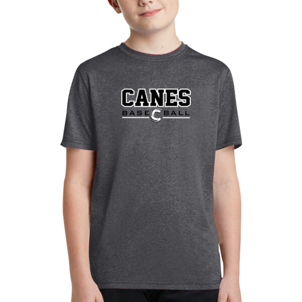 Canes Full Design Posicharge Tee - Youth Tee Thumbnail