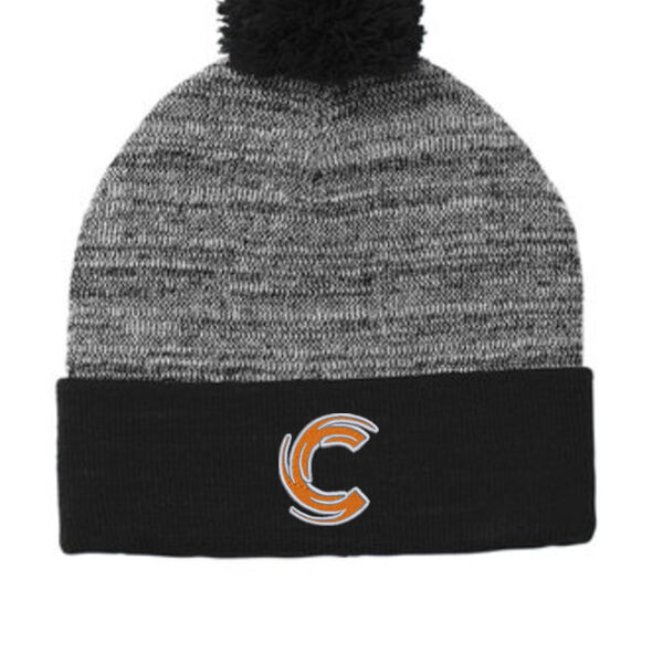 PomPom Beanie - Embroidered C Logo Thumbnail