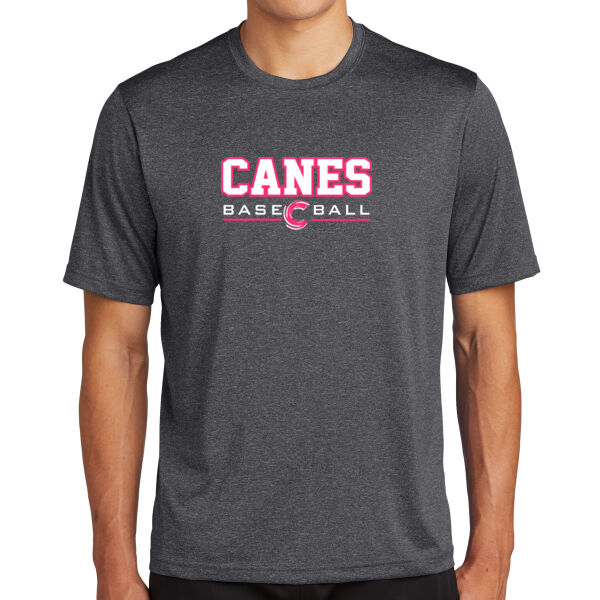 PINK Print Canes Baseball Adult Wicking Shirt Thumbnail