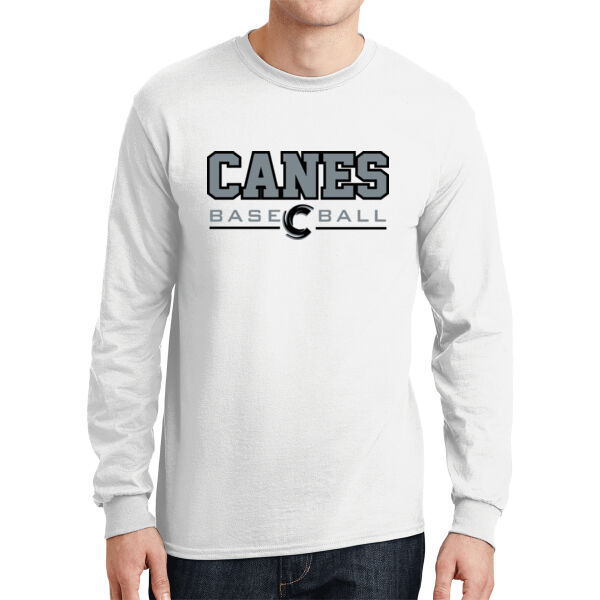 Canes Simple - Adult 50/50 Long Sleeve Thumbnail