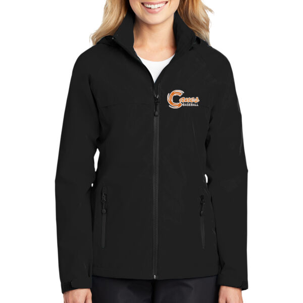 Canes Baseball Waterproof Ladies Jacket Thumbnail