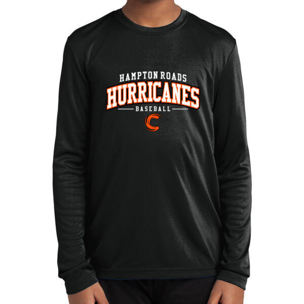 Youth Sport Tek 100% Polyester Wicking Long Sleeve T-shirt Thumbnail